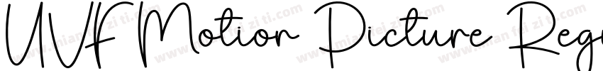 UVF Motion Picture Regular字体转换